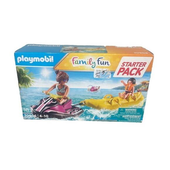 Playmobil Starter Pack 70906 Family Fun Jet Ski with Banana Boat MIB/New - Picture 1 of 6
